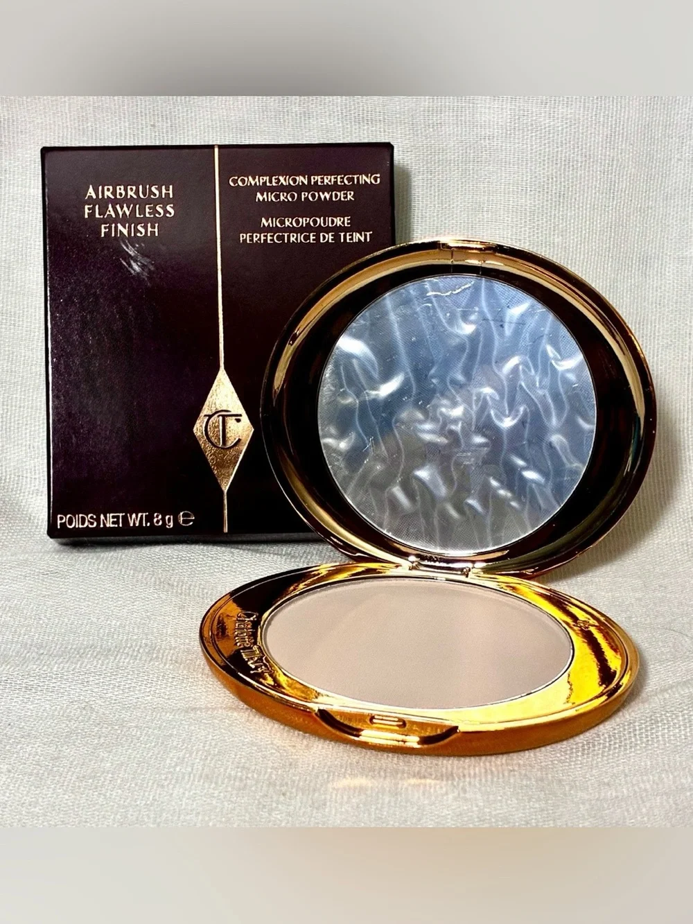 Charlotte Tilbury Airbrush Flawless Finish Setting Powder: 1 Fair Full Size BNIB
